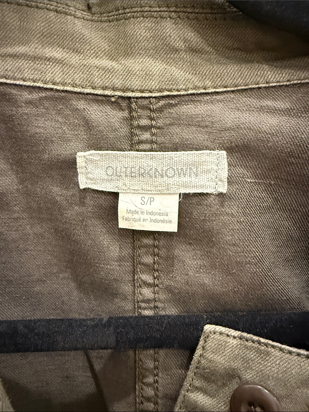 Outerknown Olive Green Utility Jumpsuit - Picture 3 of 3